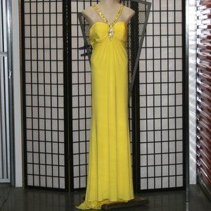 Backless Stretch Jersey Gown